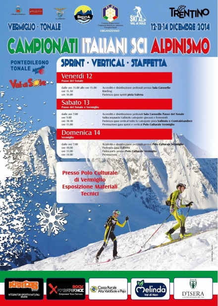 CAMPIONATI ITALIANI SKI ALP VERMIGLIO - TONALE - BRENTA TEAM ass.sportiva dil.